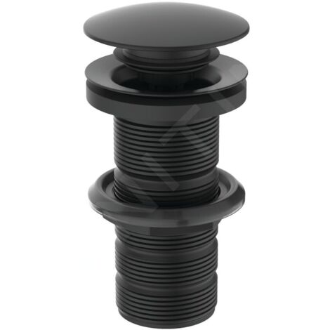 Ideal Standard Accessoires - Bonde Click-Clack pour lavabos sans trop-plein, noir E1483XG