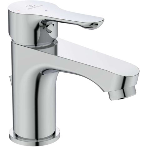 Ideal Standard Alpha - Miscelatore da lavabo con sistema di scarico, BlueStart, cromo BC646AA