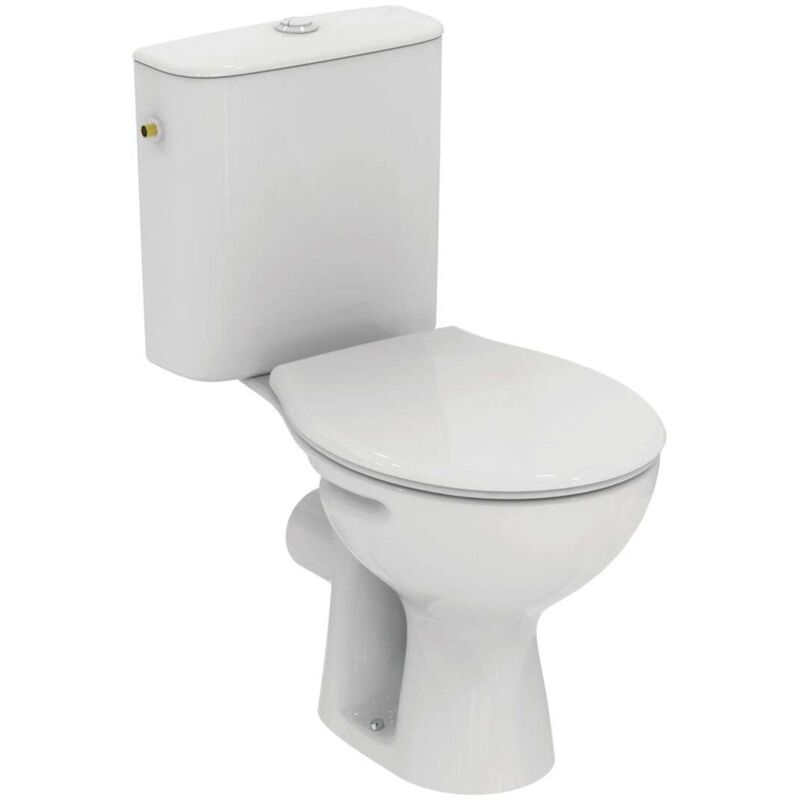 Alpha - wc combiné avec siège, évacuation vario, remplissage latéral, blanc W333401 - Ideal Standard