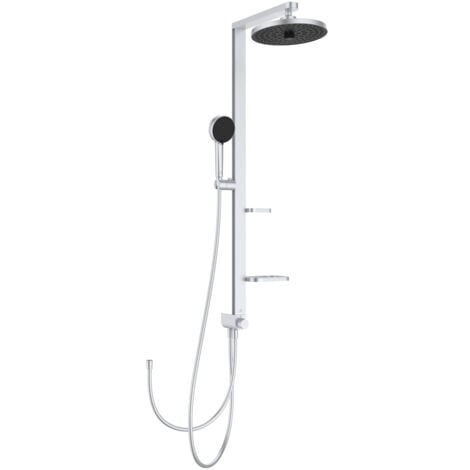 Ideal Standard - Alu+, Colonna doccia in alluminio con deviatore, Una via, BD585SI, Matt Silver