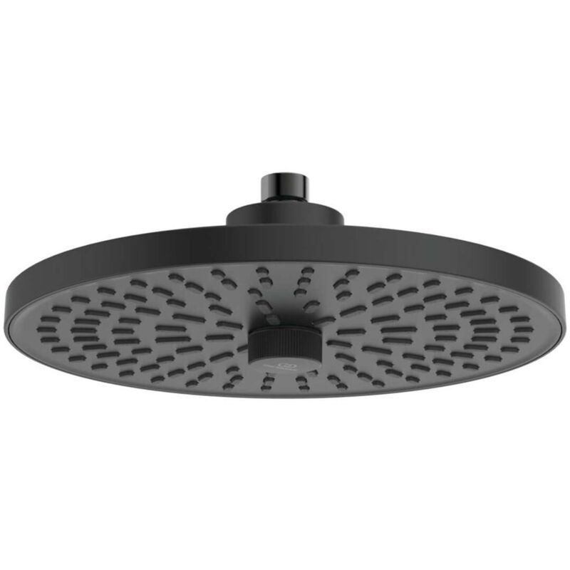Ideal Standard - alu+ - Pommeau de douche, diamètre 26 cm, noir soyeux BD581XG