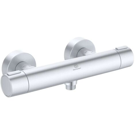 Ideal Standard ALU+ - Grifo termostático de ducha, plata BD582SI