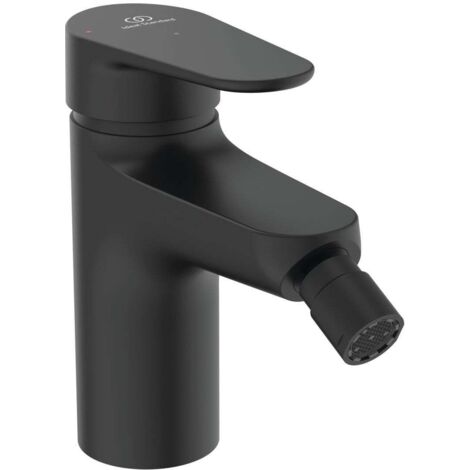 Ideal Standard ALU+ - Mitigeur de bidet avec bonde ClickClack, BlueStart, noir soyeux BE132XG