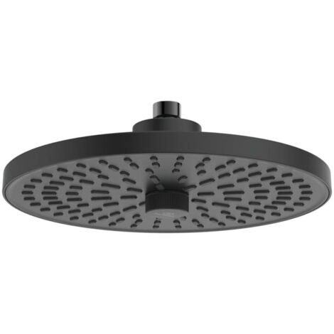 Ideal Standard ALU+ - Soffione doccia, diametro 26 cm, nero seta BD581XG
