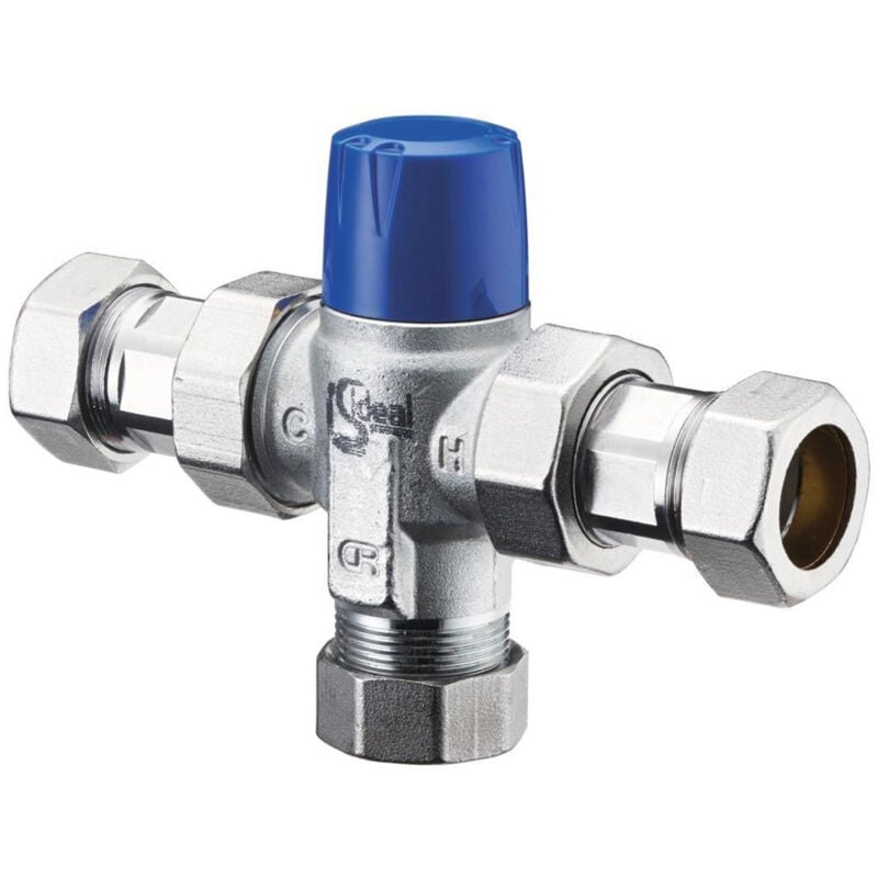 Ancillaries Exposed Thermostatic Mixing Valve 22mm - Chrome - Ideal Standard