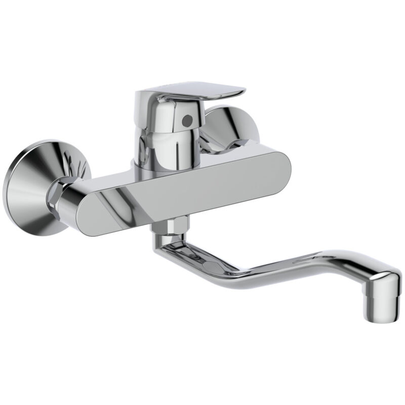 B5128aa Ceraflex Miscelatore Cucina Monocomando A Parete Per Lavell...