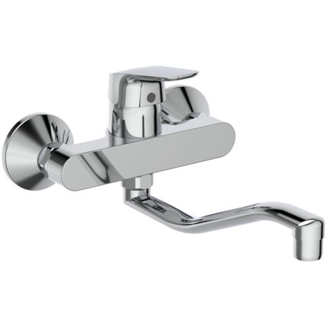 Ideal Standard B5128AA Ceraflex Miscelatore Cucina monocomando a parete per lavello, cromato