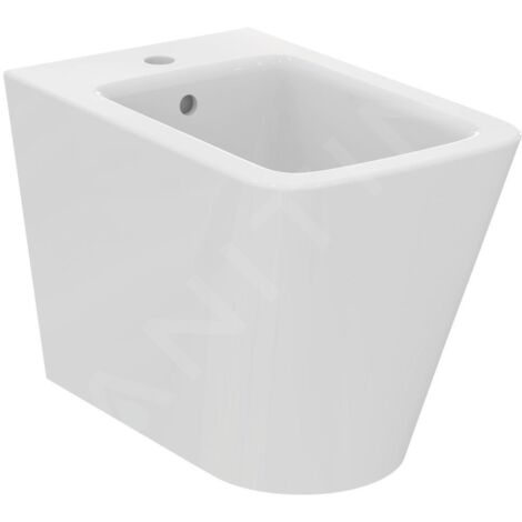 Ideal Standard Blend - Bidet à poser, 355x560 mm, avec trop-plein, trou pour robinet, blanc T368901