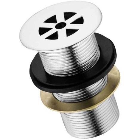 Ideal Standard Brass Strainer Waste 80mm Tail Chrome - Unslotted (For Basins with No Overflow)