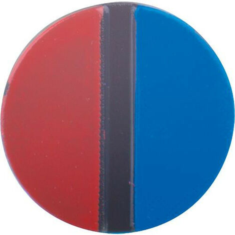 Ideal Standard – Cache vis rouge/bleu pour plomberie – Filetage 1/2'' – Fixation rapide – Raccords en cuivre – Finition soignée - A963054NU