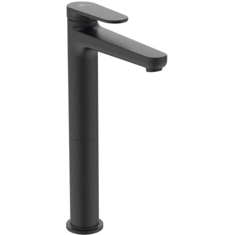 Ideal Standard Cerafine Nuovo - Grifo de lavabo ClickClack con caño, BlueStart, negro seda BD966XG