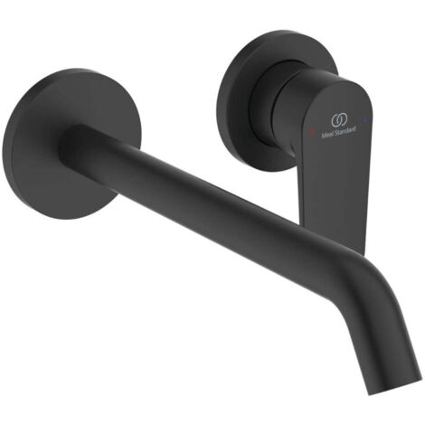 Ideal Standard Cerafine Nuovo - Miscelatore ad incasso per lavabo, montaggio a 2 fori, nero seta BD911XG
