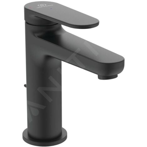 Ideal Standard Cerafine Nuovo - Mitigeur de lavabo avec bonde, BlueStart, noir soyeux BD769XG