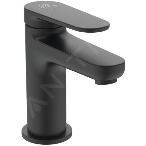 Ideal Standard Cerafine Nuovo - Mitigeur de lavabo avec bonde ClickClack, BlueStart, noir soyeux BD964XG