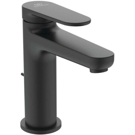 Ideal Standard Cerafine Nuovo - Mitigeur lavabo avec bonde, noir soyeux BD908XG