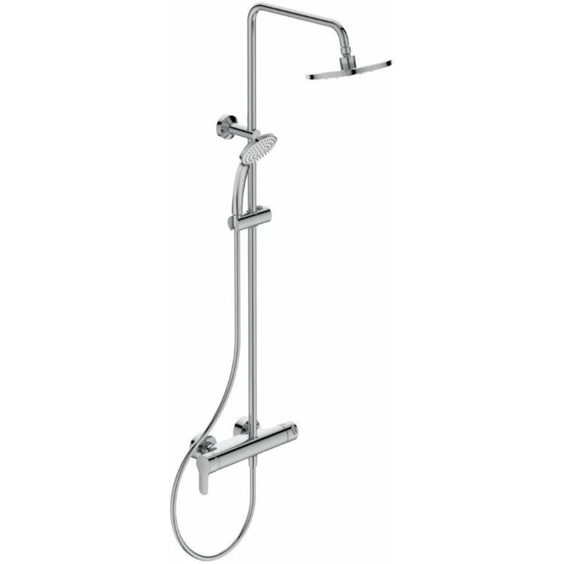 Ideal Standard Cerafine O - Ensemble de douche avec mitigeur, diamètre 20 cm, 1 jet, chrome BC750AA
