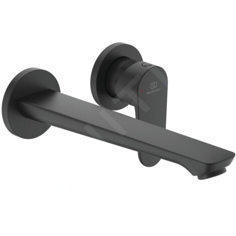 Ideal Standard Cerafine O - Mitigeur de lavabo encastré, installation 2 trous, noir BD133XG