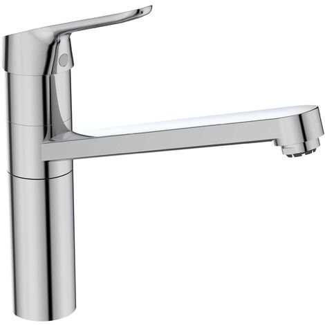 Ideal Standard - Ceraflex, Miscelatore cucina monocomando a bocca alta, Da appoggio orientabile, Cromato
