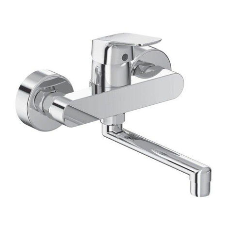Ideal standard ceraflex mitigeur de cuisine monocommande à bec mural 160 avec chrome