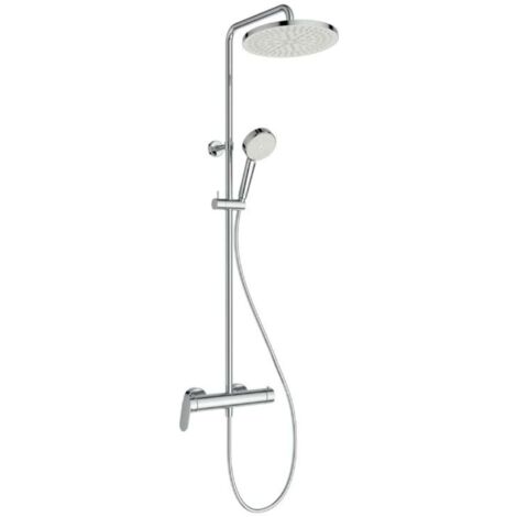 Ideal Standard CeraFlow T25N - Set de douche avec mitigeur, diamètre 26 cm, 2 jets, chrome A8526AA