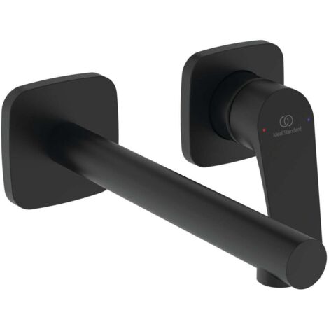 Ideal Standard Ceralife C - Miscelatore ad incasso per lavabo, montaggio a 2 fori, nero seta BE057XG