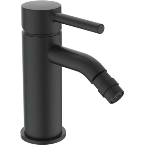 Ideal Standard CeraLine - Grifo de bidé con desagüe, negro BC197XG