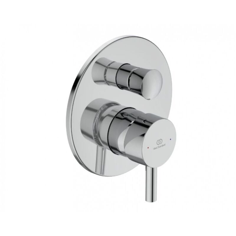 Mélangeur monocommande encastré pour baignoire/douche en laiton chromé Ideal Standard Ceraline