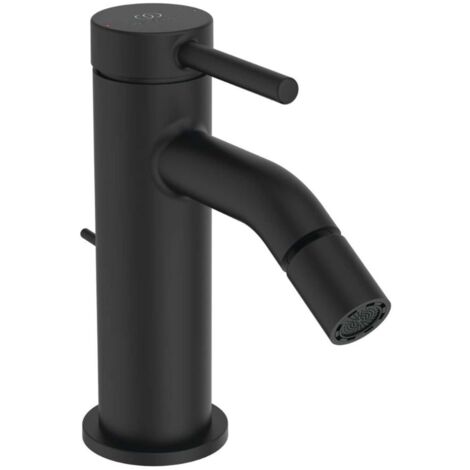Ideal Standard Ceraline Nuovo - Grifo de bidé con caño, negro seda BD765XG