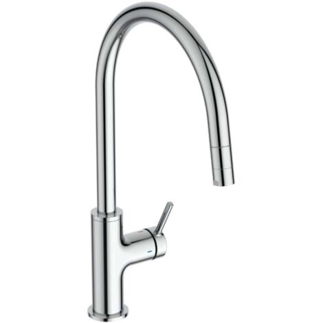 Ideal Standard Ceraline Nuovo - Grifo de fregadero con caño extraíble, cromo BE268AA