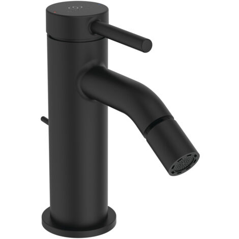 Ideal Standard Ceraline Nuovo - Miscelatore per bidet, con sistema di scarico, nero seta BD765XG
