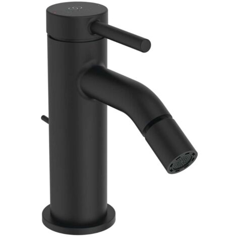 Ideal Standard Ceraline Nuovo - Mitigeur bidet avec bec, noir soyeux BD765XG