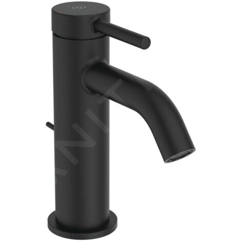 Ideal Standard Ceraline Nuovo - Mitigeur de lavabo avec bonde, BlueStart, noir soyeux BD758XG