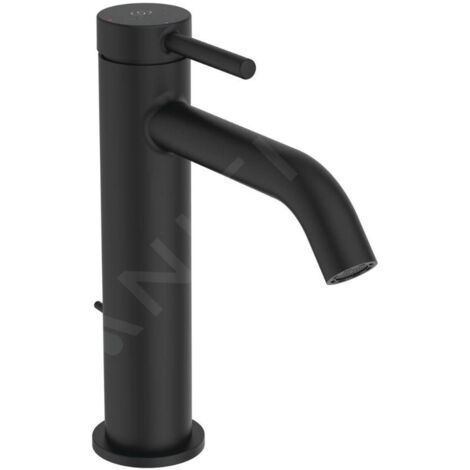 Ideal Standard Ceraline Nuovo - Mitigeur de lavabo avec bonde, BlueStart, noir soyeux BD761XG