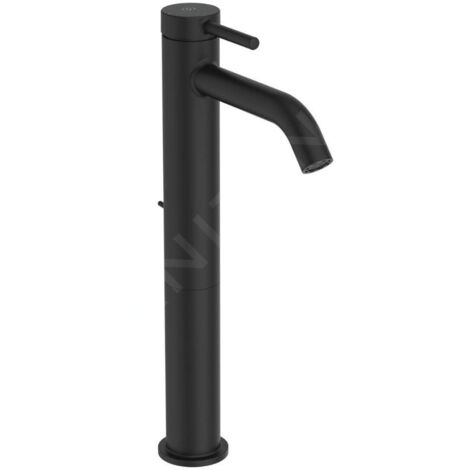 Ideal Standard Ceraline Nuovo - Mitigeur de lavabo avec bonde, BlueStart, noir soyeux BD763XG