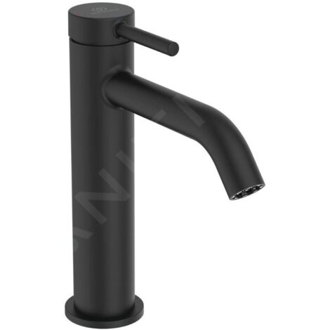 Ideal Standard Ceraline Nuovo - Mitigeur de lavabo avec bonde ClickClack, BlueStart, noir soyeux BD959XG
