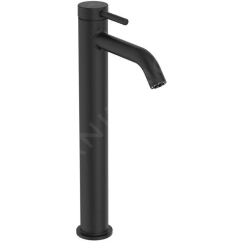 Ideal Standard Ceraline Nuovo - Mitigeur de lavabo avec bonde ClickClack, BlueStart, noir soyeux BD960XG