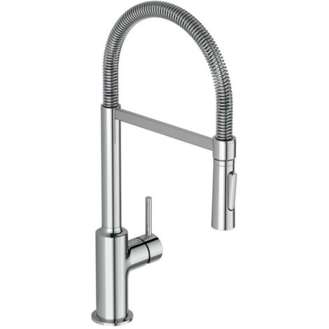 Ideal Standard Ceralook - Grifo de cocina Semi Profi con caño flexible, BlueStart, cromo BC302AA