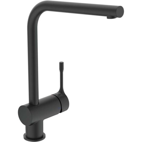 Ideal Standard Ceralook - Grifo de fregadero, negro BC174XG