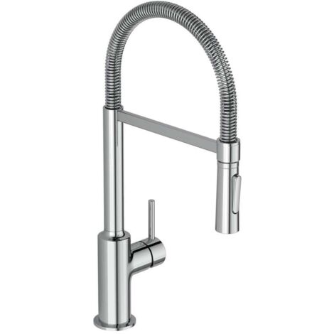 Ideal Standard Ceralook - Spültischarmatur Semi Profi mit Federarm, BlueStart, chrom BC302AA