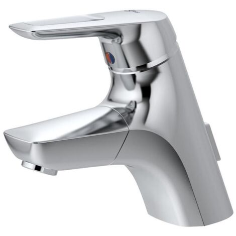 Ideal Standard CeraMix Blue - Waschtischarmatur Lift mit ausziehbarer Brause und Ablauf, Chrom A5654AA