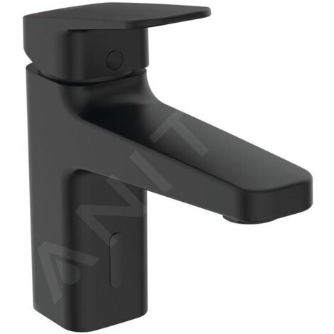 Ideal Standard Ceraplan iX - Mitigeur de lavabo hybride, alimentation par piles, noir soyeux BD282XG