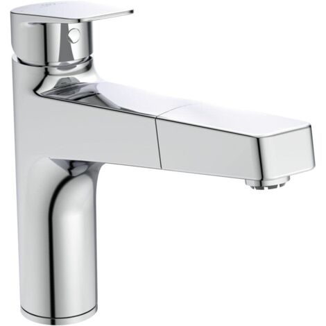 Ideal Standard CeraPlan - Miscelatore da lavello con bocca di erogazione estraibile, cromo BD330AA