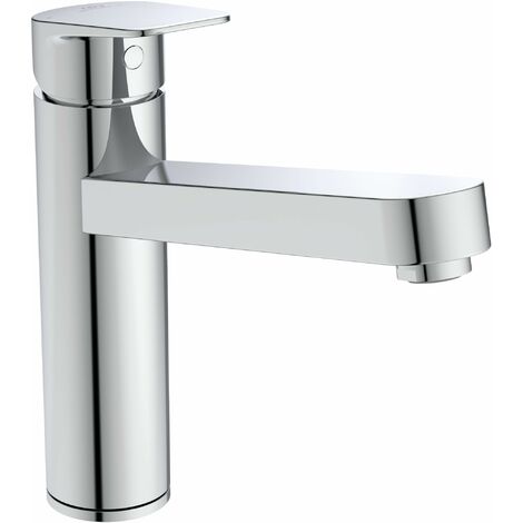 Ideal Standard - Ceraplan, Miscelatore monocomando per lavello da cucina, Bocca media tubolare orientabile, Cromato