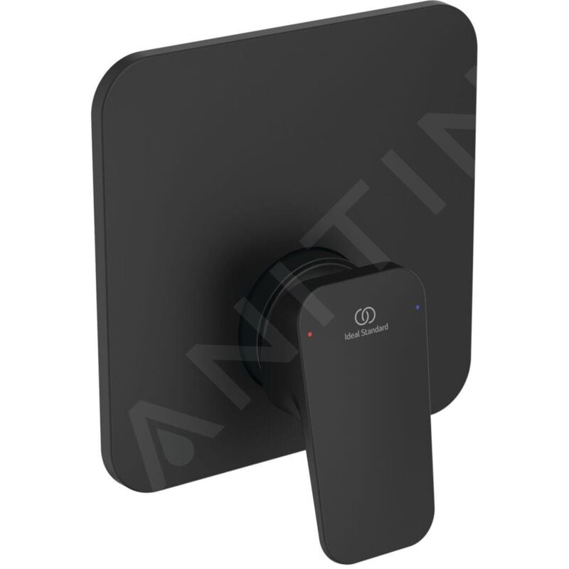 CeraPlan - Mitigeur de douche encastré, avec corps d'encastrement, noir BD252XG - Ideal Standard