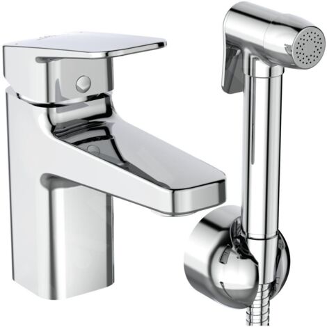 Ideal Standard CeraPlan - Mitigeur de lavabo avec douchette de bidet, chrome BD231AA