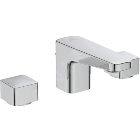 Ideal Standard CeraPlan - Mitigeur de lavabo avec vidage, installation 3 trous, chrome BD243AA