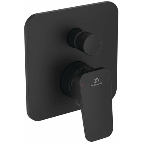 Ideal Standard CeraPlan - Mitigeur encastré 2 sorties, avec corps d’encastrement, noir BD259XG