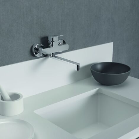 Ideal Standard Ceraplan robinet de cuisine BD340AA chromé , montage mural, projection 238mm