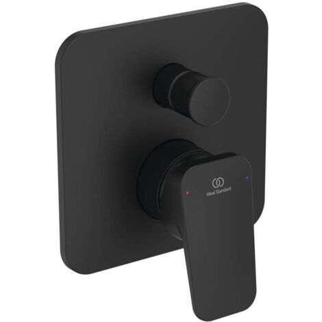 Ideal Standard CeraPlan - Unterputzarmatur für 2 Verbraucher, mit Körper, schwarz BD259XG