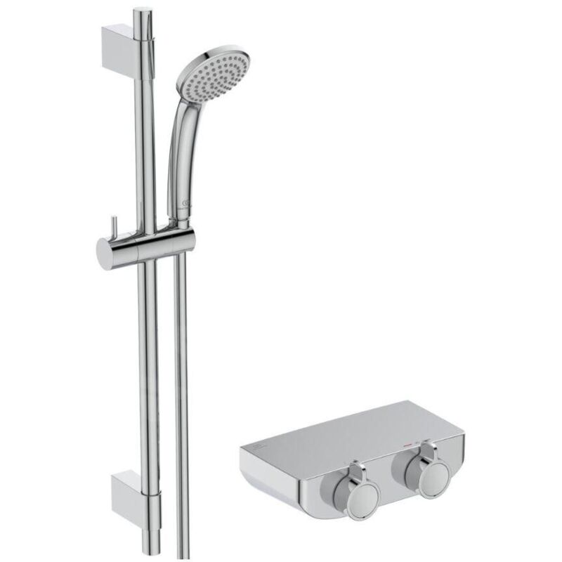 Ideal Standard CeraPlus - Set de douche avec mitigeur thermostatique, chrome A7607AA